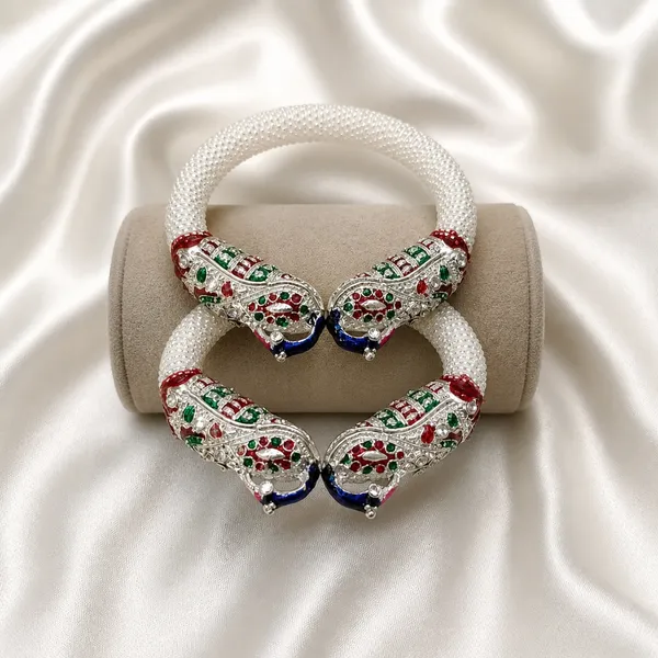 Meenakari_Peacock_Kada_Bangles_(Pair),_Gold-Plated_Traditional_Rajwadi_Ethnic_Jewellery