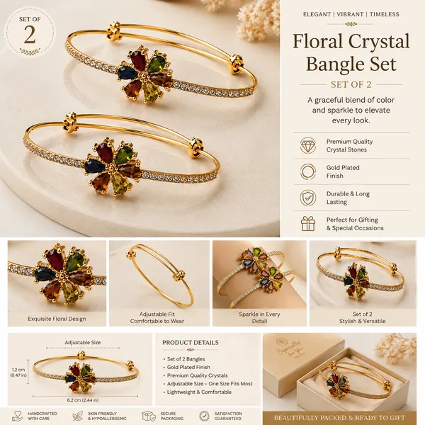 Navratna_Bloom_Adjustable_Gold-Plated_Bracelet_(Pair)