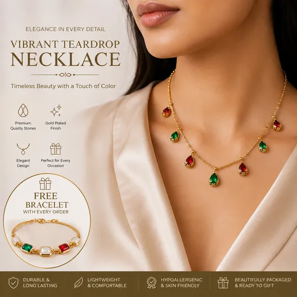 Royal_Dual-Tone_Crystal_Drop_Necklace