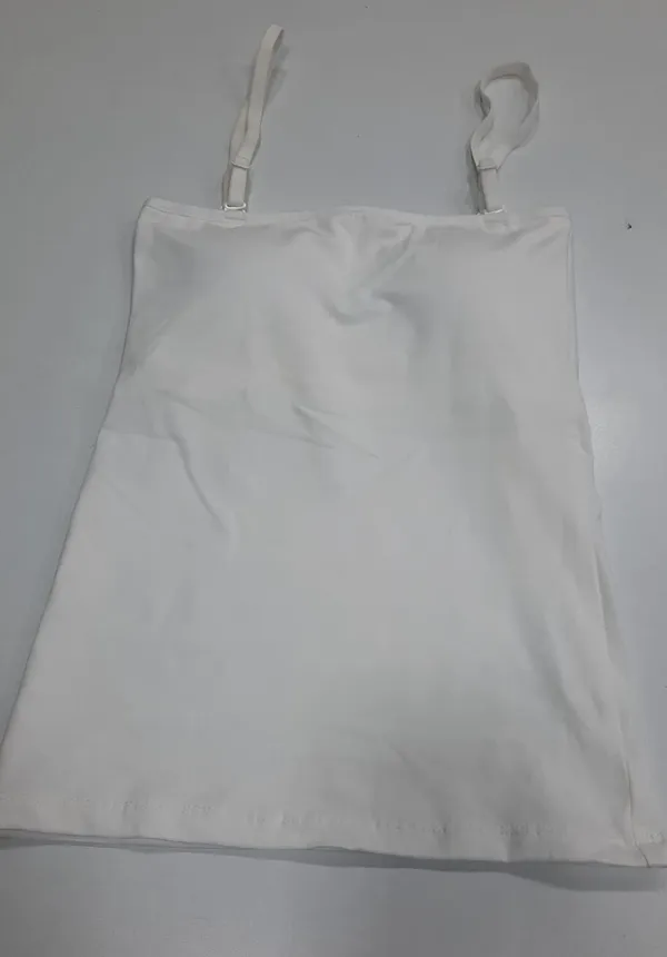 White_Cotton_Padded_Camisole_Top_,_With_Built_In_Support