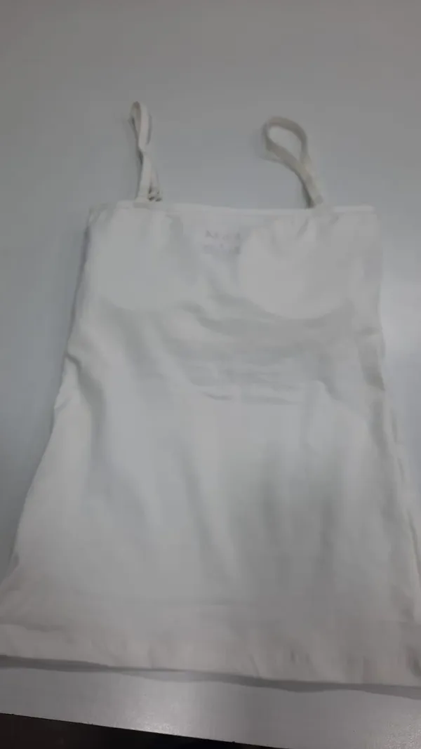 White_Cotton_Padded_Camisole_Top_,_With_Built_In_Support