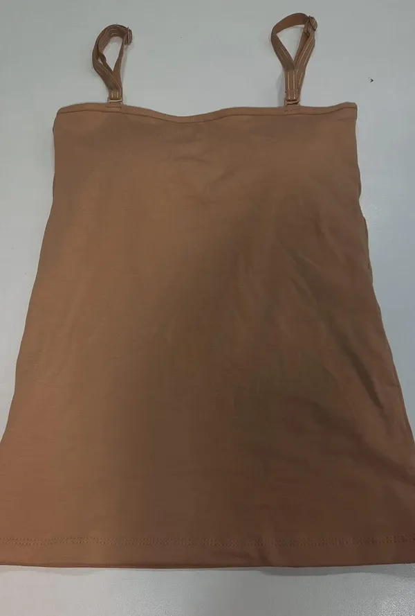 Women'S_Nude_Padded_Camisole_Top_With_Adjustable_Straps_Built_In_Support