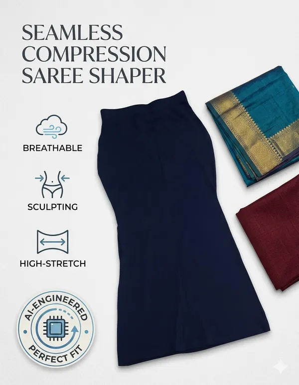 Navy_Blue_Mermaid_Saree_Shaper