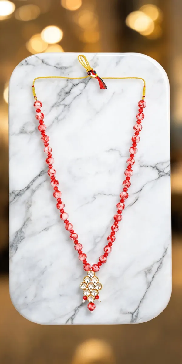 Pink_Layered_Necklace_Alloy_For_Unisex_Pack_Of_1