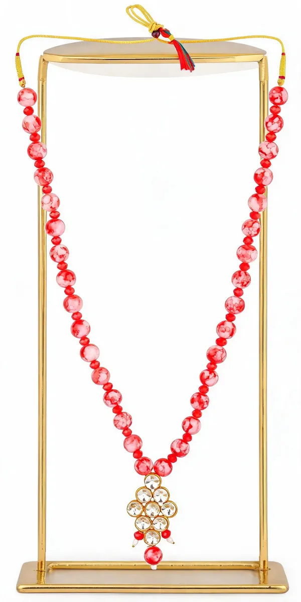 Pink_Layered_Necklace_Alloy_For_Unisex_Pack_Of_1