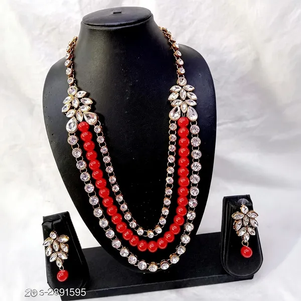 Red_Jewellery_Set_Alloy_For_Women_Pack_Of_1