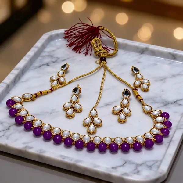 Purple_Jewellery_Set_Alloy_For_Women_Pack_Of_1