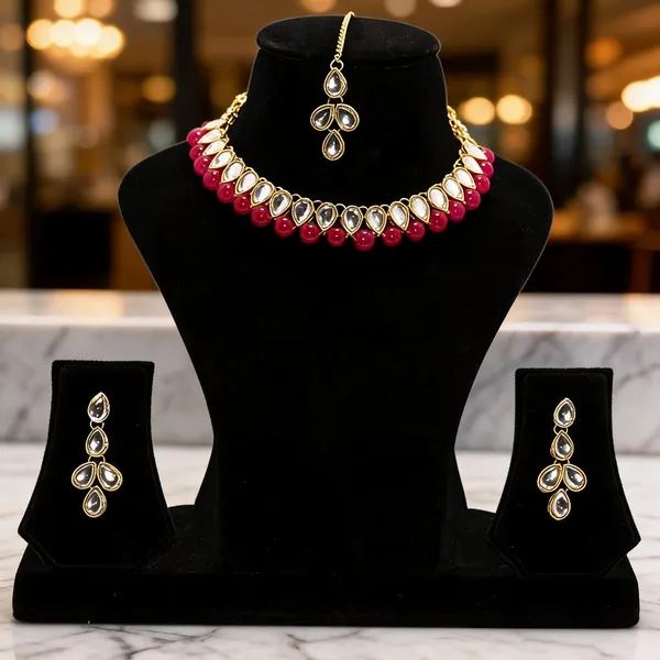 Pink_Jewellery_Set_Alloy_For_Women_Pack_Of_1