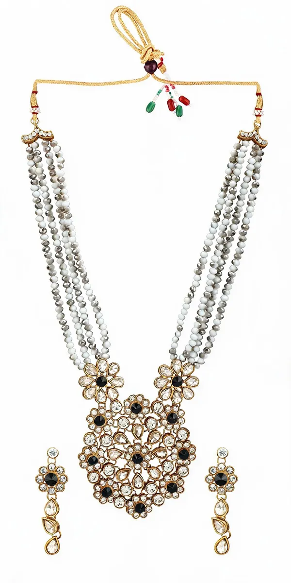 Grey_Jewellery_Set_Alloy_For_Women_Pack_Of_1