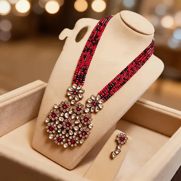 Red_Jewellery_Set_Alloy_For_Women_Pack_Of_1