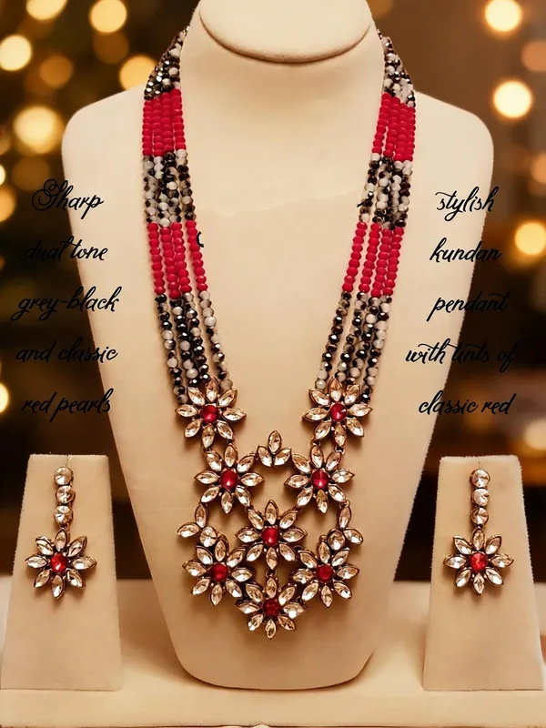 Red_And_Black_Jewellery_Set_Alloy_For_Women_Pack_Of_1