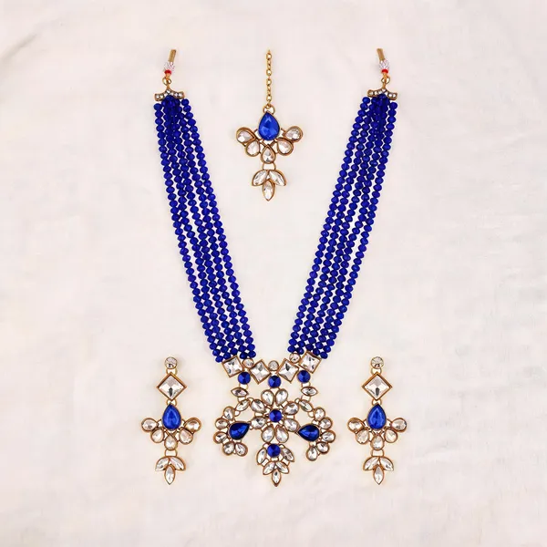 Blue_Jewellery_Set_Alloy_For_Women_Pack_Of_1