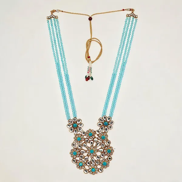 Blue_Layered_Necklace_Alloy_For_Unisex_Pack_Of_1