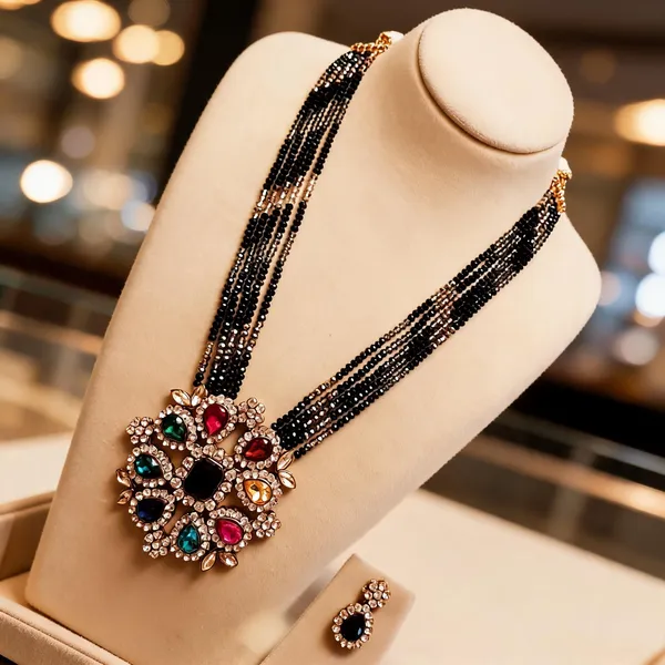 Black_Jewellery_Set_Alloy_For_Women_Pack_Of_1