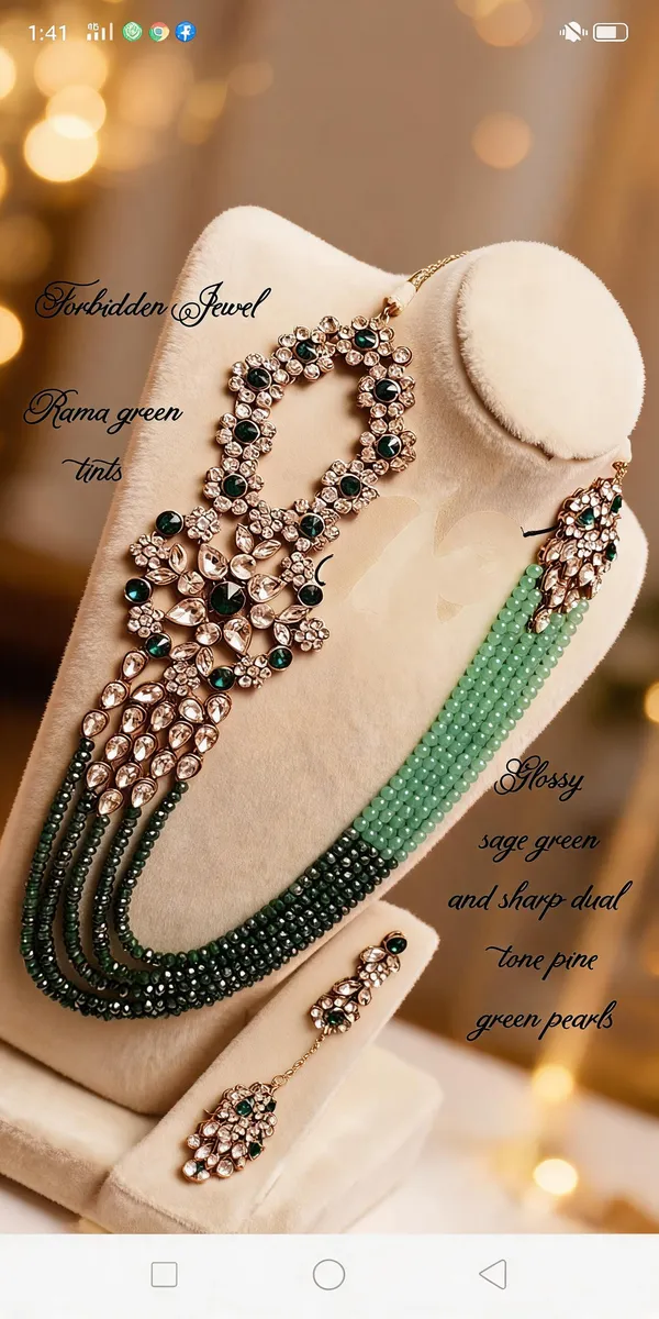 Green_Jewellery_Set_Alloy_For_Women_Pack_Of_1