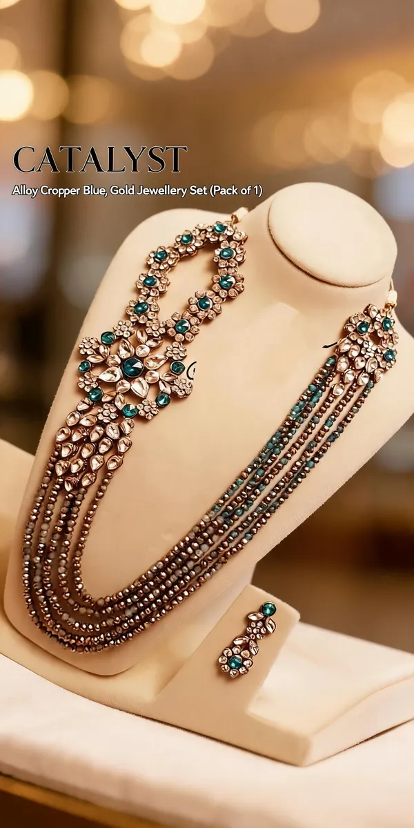Blue_And_Gold_Jewellery_Set_Alloy_For_Women_Pack_Of_1