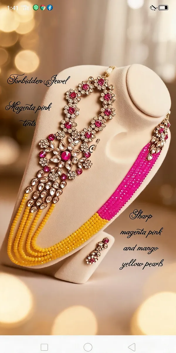 Yellow_And_Pink_Jewellery_Set_Alloy_For_Women_Pack_Of_1
