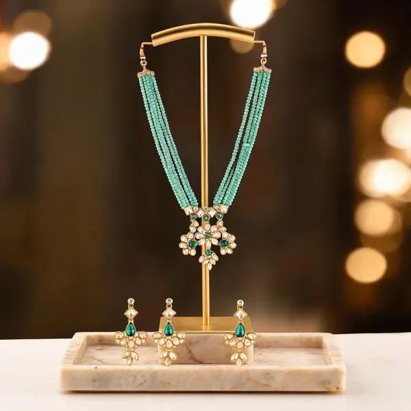 Green_Jewellery_Set_Alloy_For_Women_Pack_Of_1