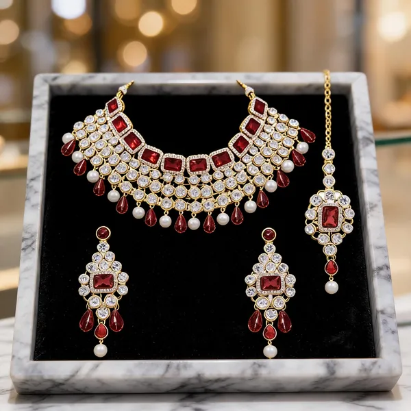 Maroon_Jewellery_Set_Alloy_For_Women_Pack_Of_1