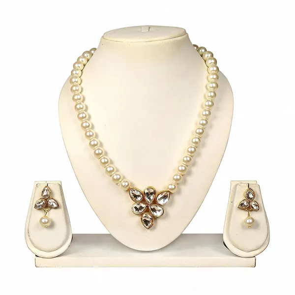 White_Jewellery_Set_Alloy_For_Women_Pack_Of_1