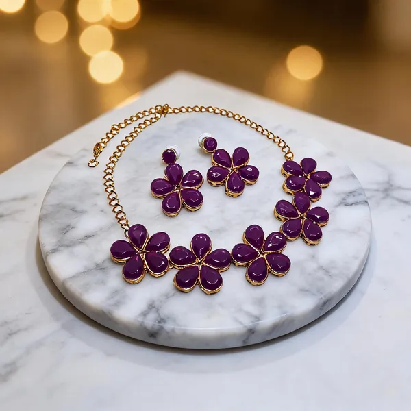 Purple_Jewellery_Set_Alloy_For_Women_Pack_Of_1