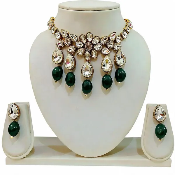 Green_Jewellery_Set_Alloy_For_Women_Pack_Of_1