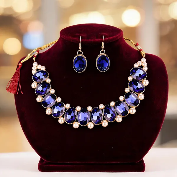 Blue_Jewellery_Set_Alloy_For_Women_Pack_Of_2