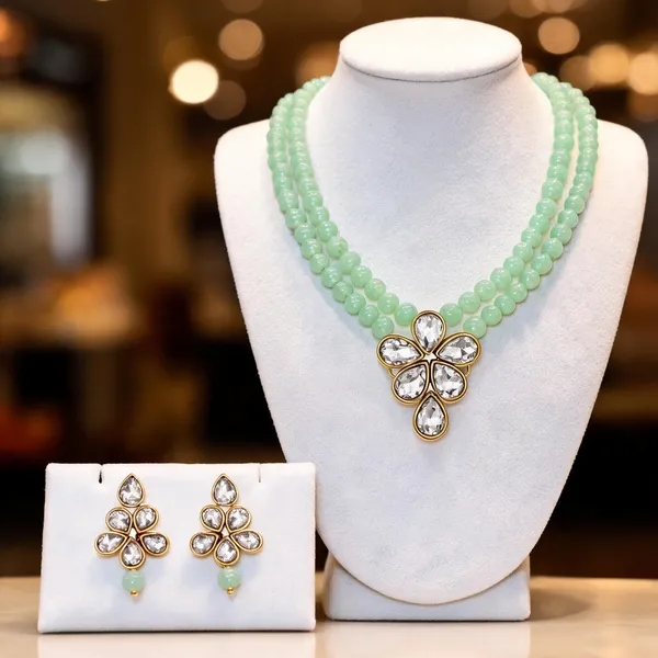 Green_Jewellery_Set_Alloy_For_Women_Pack_Of_1