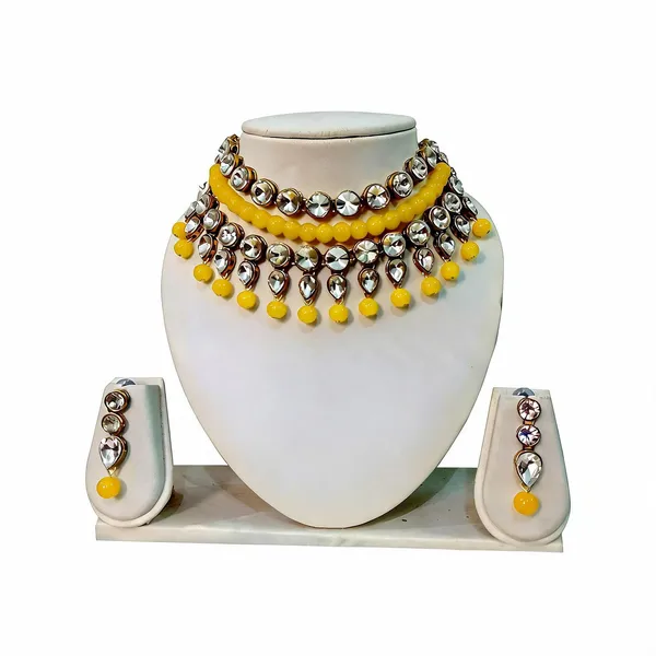 Yellow_Jewellery_Set_Alloy_For_Women_Pack_Of_1