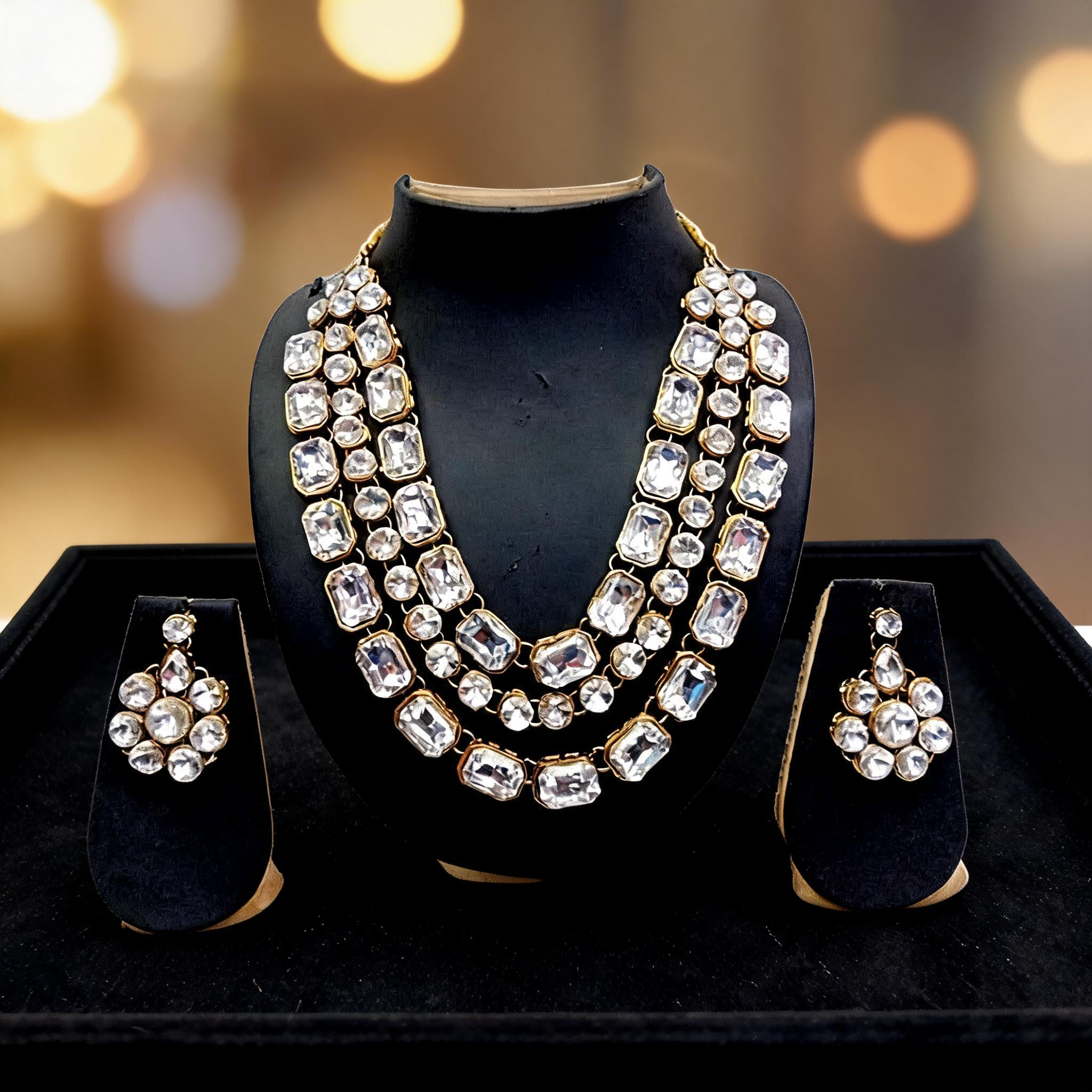 White_Jewellery_Set_Alloy_For_Women_Pack_Of_1
