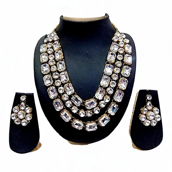 White_Jewellery_Set_Alloy_For_Women_Pack_Of_1