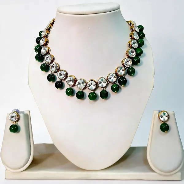 Green_Jewellery_Set_Alloy_For_Women_Pack_Of_1