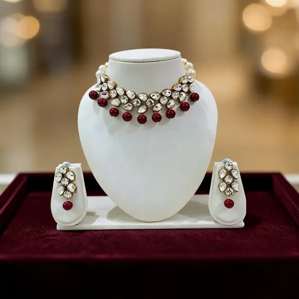 Maroon_Jewellery_Set_Alloy_For_Women_Pack_Of_1