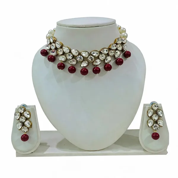 Maroon_Jewellery_Set_Alloy_For_Women_Pack_Of_1