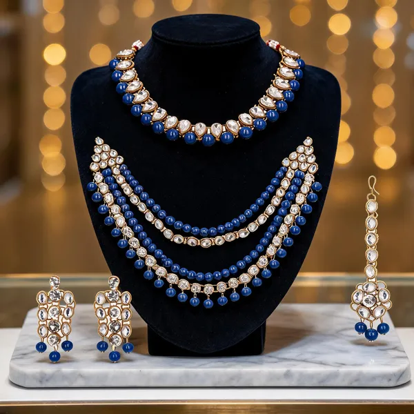 White_Jewellery_Set_Alloy_For_Women_Pack_Of_1
