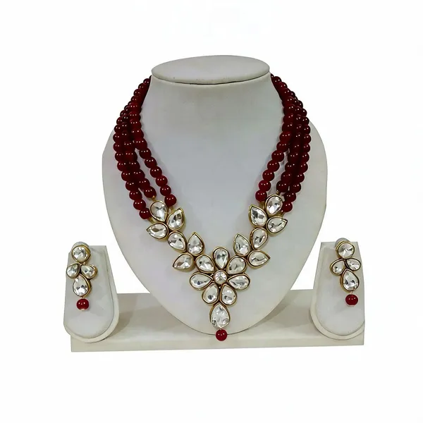 Maroon_Jewellery_Set_Alloy_For_Women_Pack_Of_1