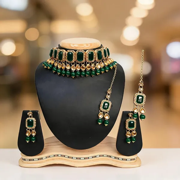 Green_Jewellery_Set_Alloy_For_Women_Pack_Of_1