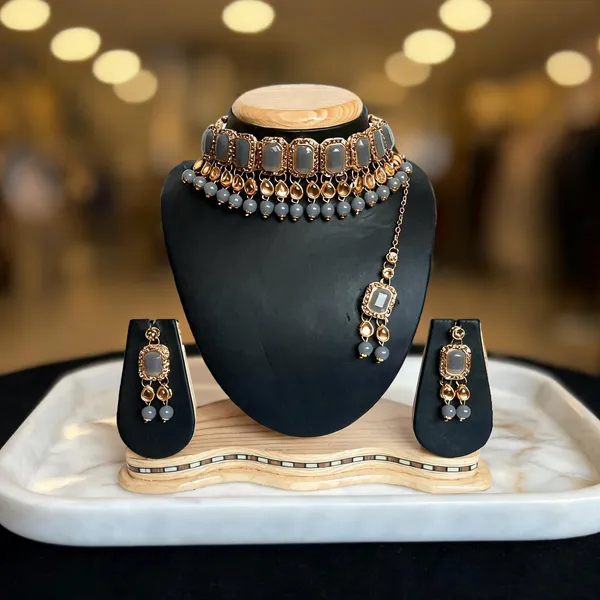 Grey_Jewellery_Set_Alloy_For_Women_Pack_Of_1