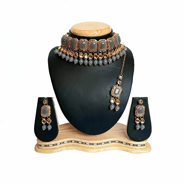 Grey_Jewellery_Set_Alloy_For_Women_Pack_Of_1