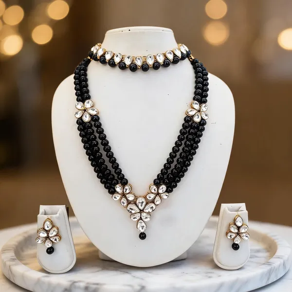 Black_Jewellery_Set_Alloy_For_Women_Pack_Of_1