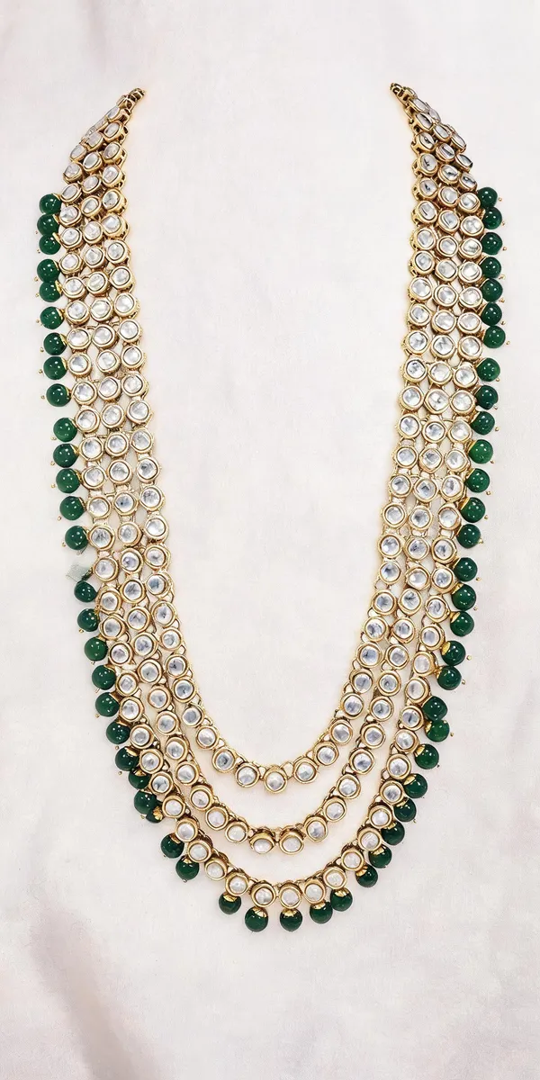 Green_Groom_Mala,_Layered_Necklace_Alloy_For_Groom_Pack_Of_1