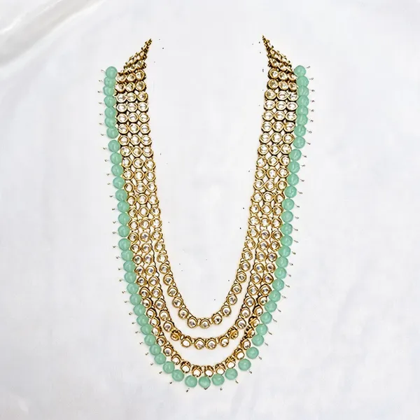 Green_And_Gold_Groom_Mala,_Layered_Necklace_Alloy_For_Groom_Pack_Of_1