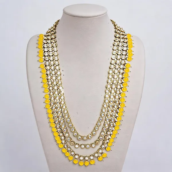 Yellow_Groom_Mala,_Layered_Necklace_Alloy_For_Groom_Pack_Of_1