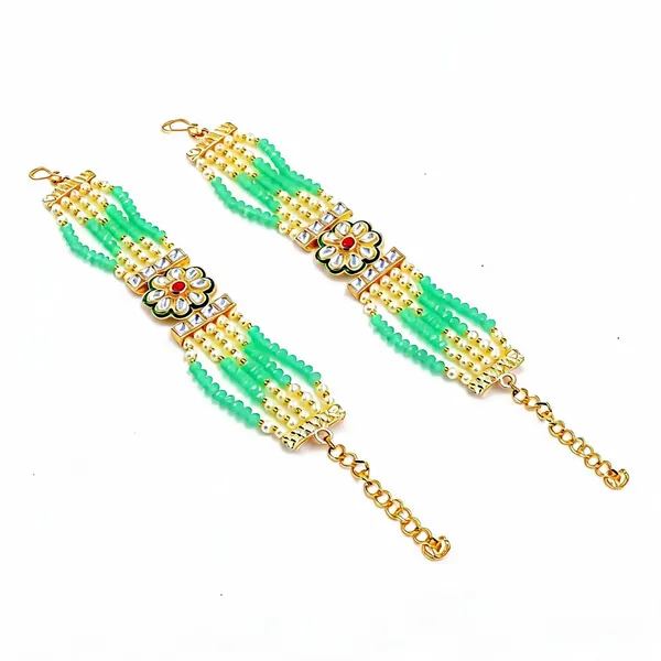Green_Bracelet_Alloy_For_Unisex_Pack_Of_2