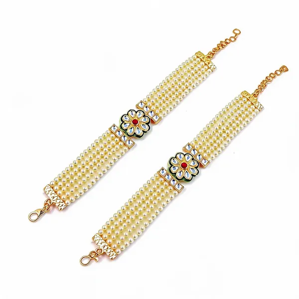White_Bracelet_Alloy_For_Unisex_Pack_Of_2