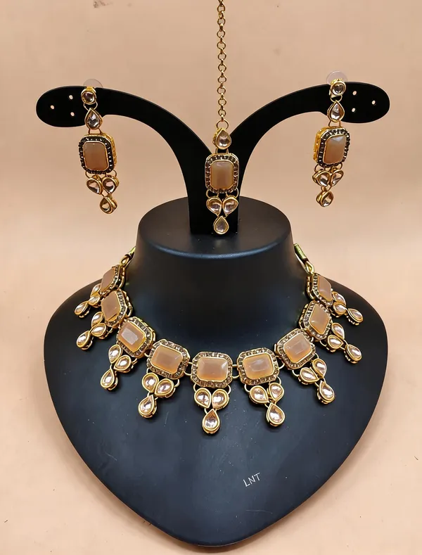 Brown_Jewellery_Set_Alloy_For_Women_Pack_Of_1