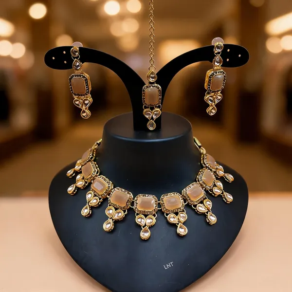 Brown_Jewellery_Set_Alloy_For_Women_Pack_Of_1