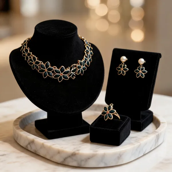 Gold_And_Black_Jewellery_Set_Alloy_For_Women_Pack_Of_1