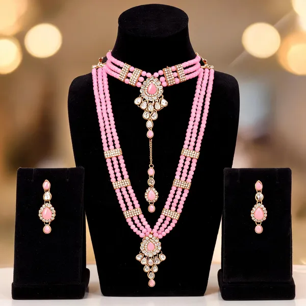 Pink_Jewellery_Set_Alloy_For_Women_Pack_Of_1