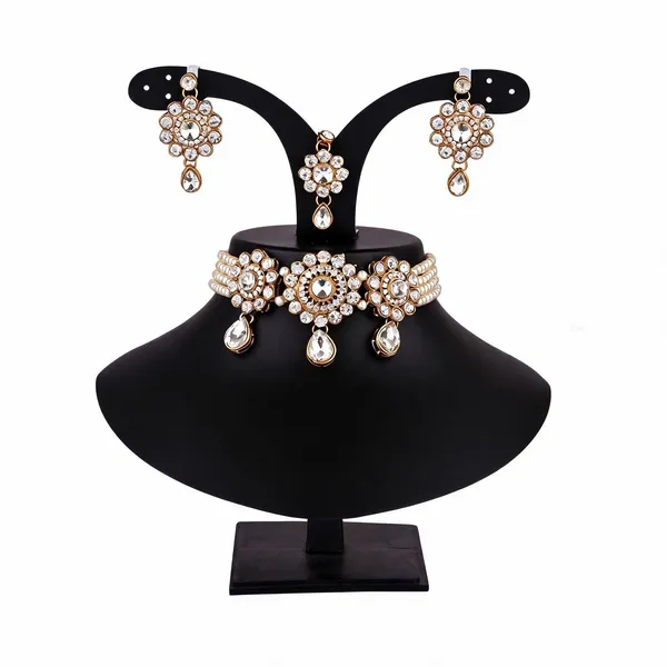 White_Jewellery_Set_Alloy_For_Women_Pack_Of_1
